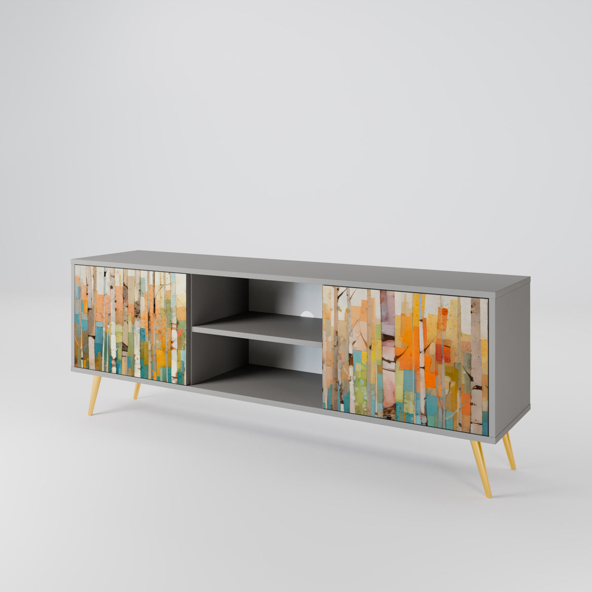 BIRCH KALEIDOSCOPE Dvoudveřový TV stolek