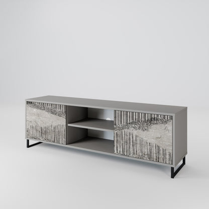 GRAIN LINES Mueble de TV de 2 Puertas