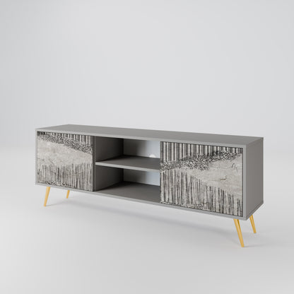 GRAIN LINES Mueble de TV de 2 Puertas