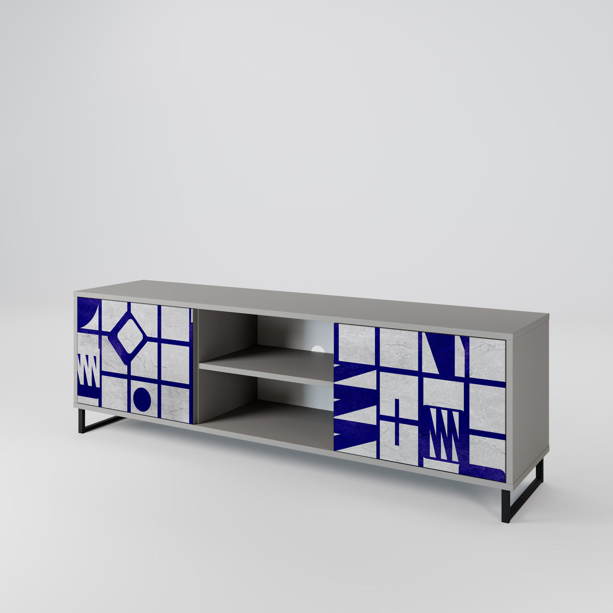 THE RIGHT PLACES Mueble de TV de 2 Puertas