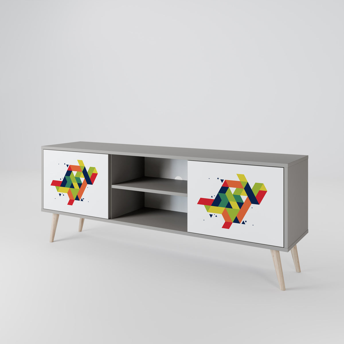 FUTURE SIGN Mueble de TV de 2 Puertas