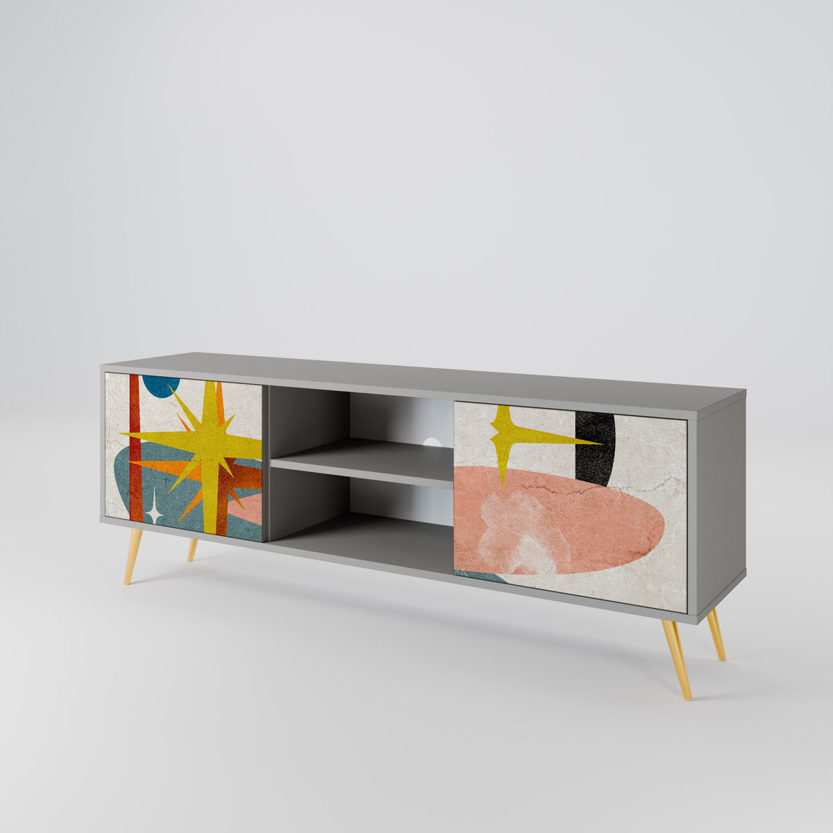 INTERSTELLAR VIBES Mueble de TV de 2 Puertas