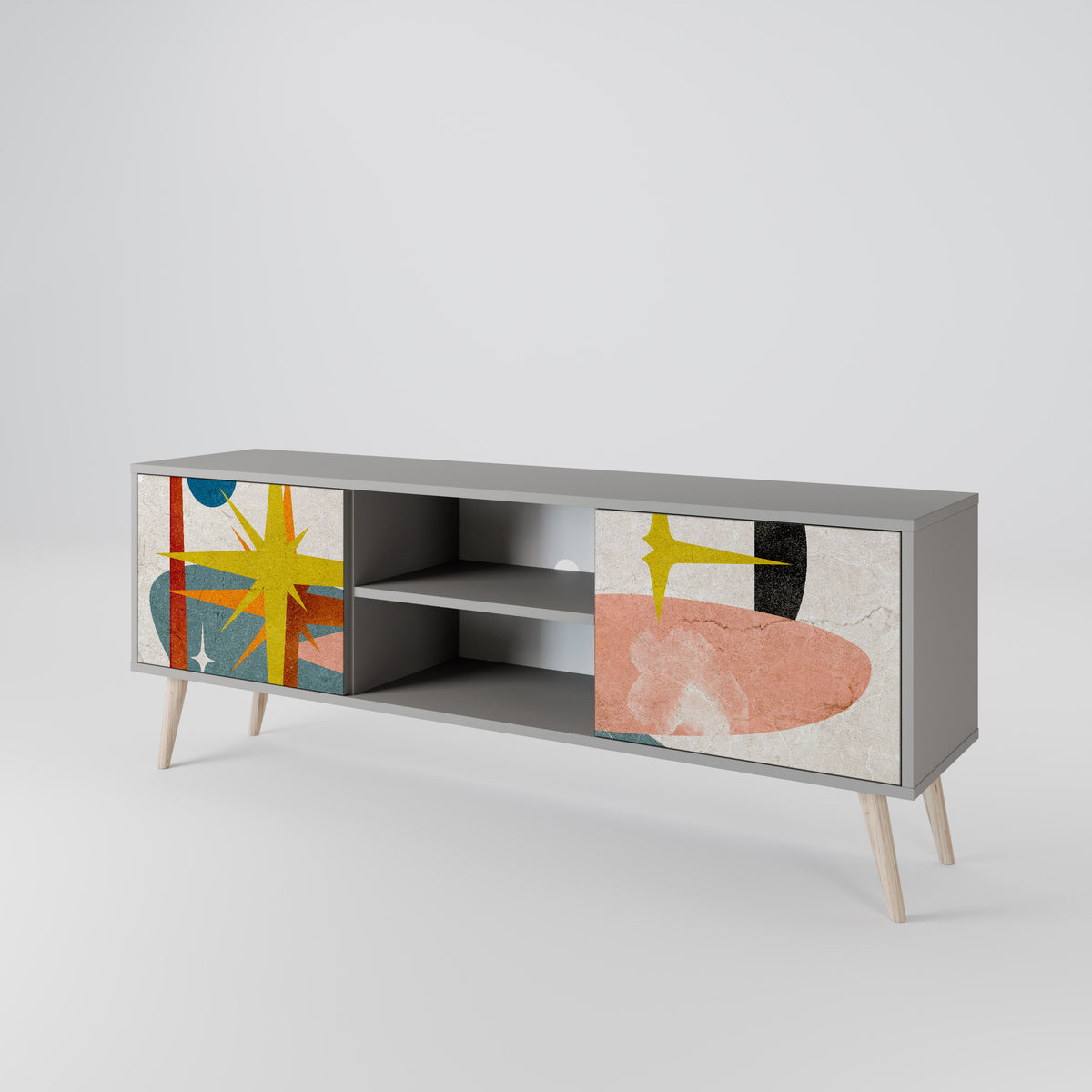 INTERSTELLAR VIBES Mueble de TV de 2 Puertas