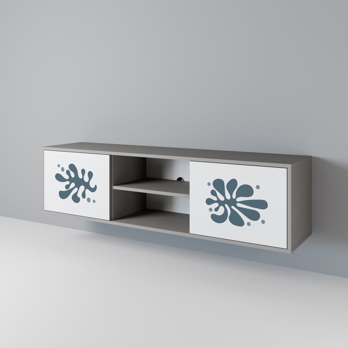 WONDERLAND VEGETATION Mueble de TV de 2 Puertas