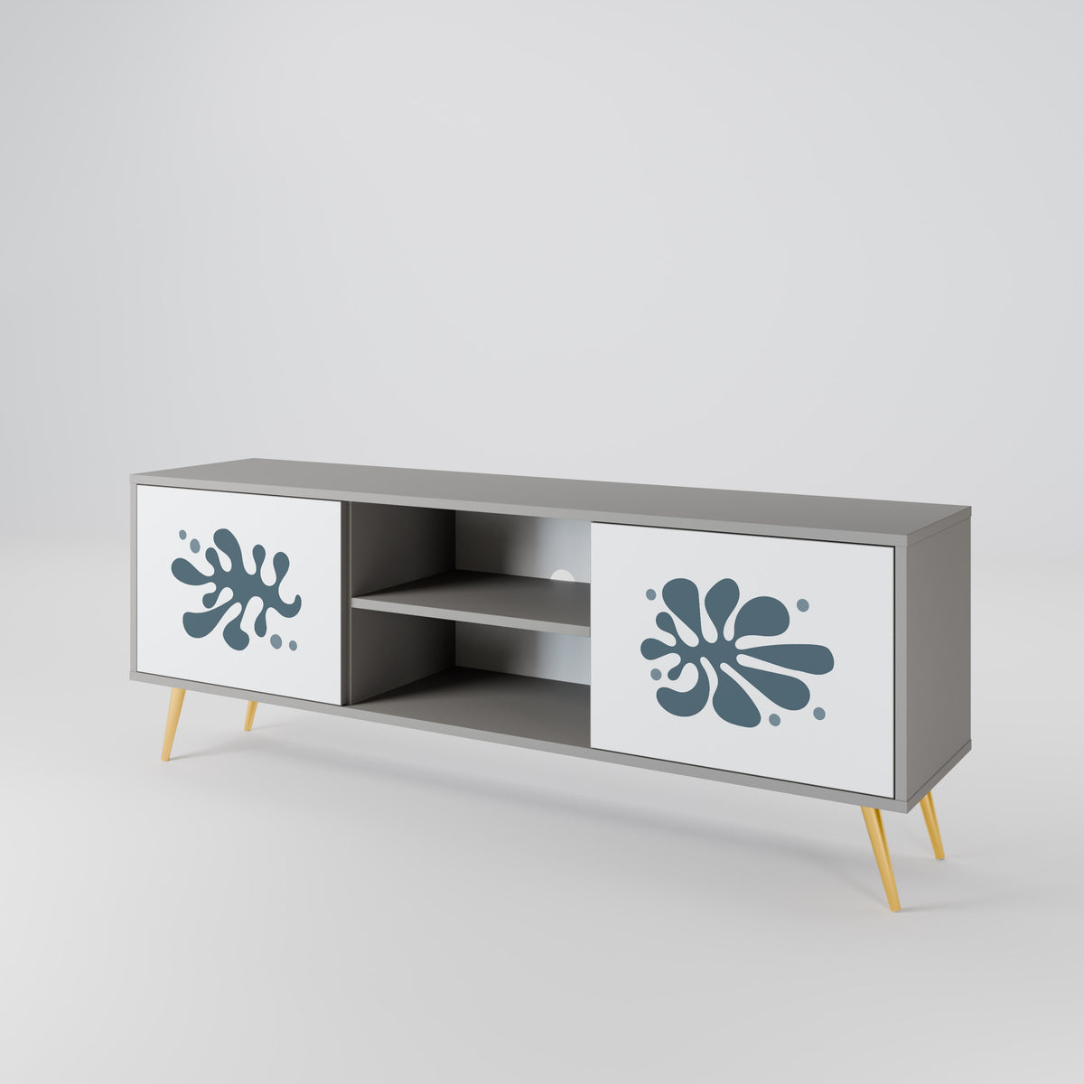 WONDERLAND VEGETATION Mueble de TV de 2 Puertas