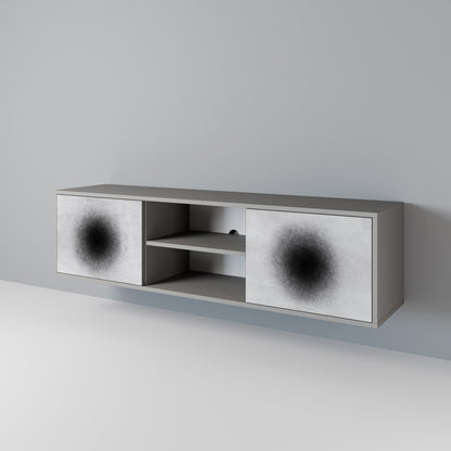 BLACK HOLE Dvoudveřový TV stolek