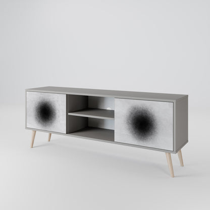 BLACK HOLE Dvoudveřový TV stolek