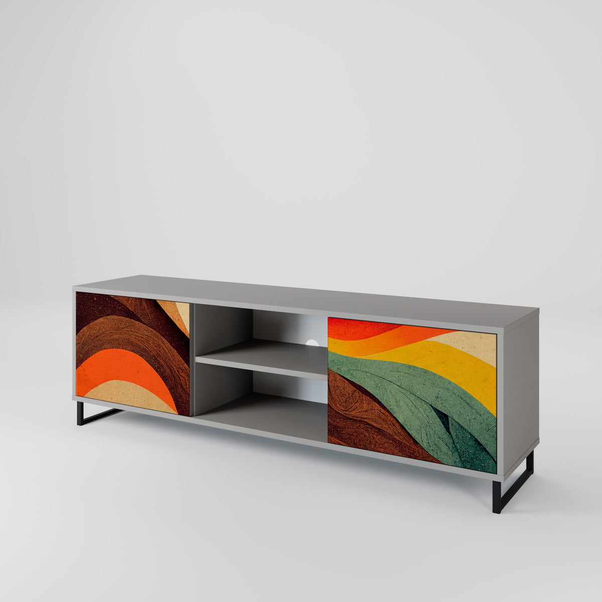 COLORFUL STRANDS Mueble de TV de 2 Puertas