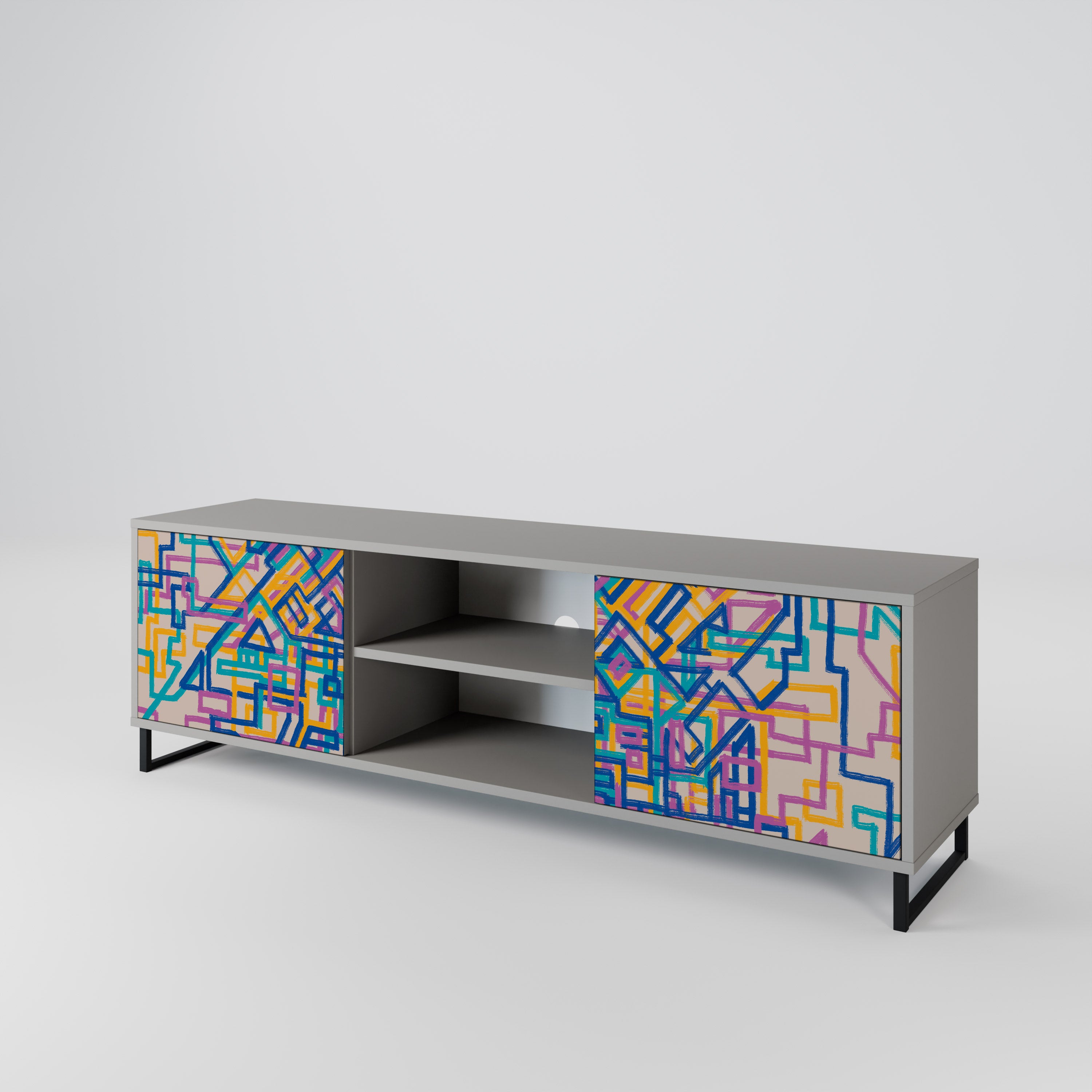 MEMORIES MAP Mueble de TV de 2 Puertas