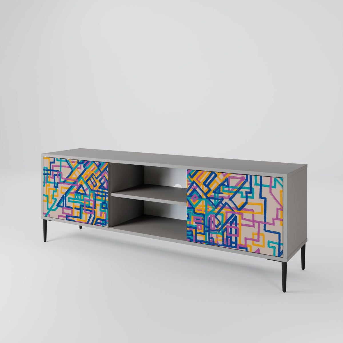 MEMORIES MAP Mueble de TV de 2 Puertas