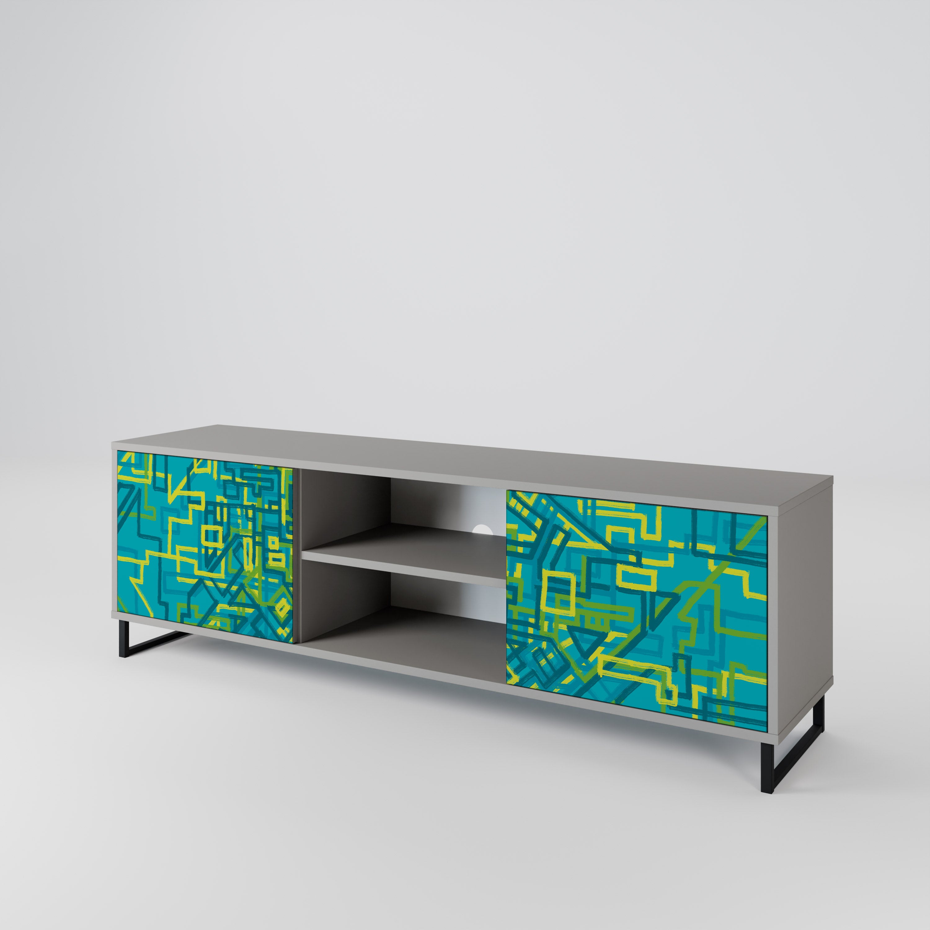 NOSTALGIC MEMORIES Mueble de TV de 2 Puertas