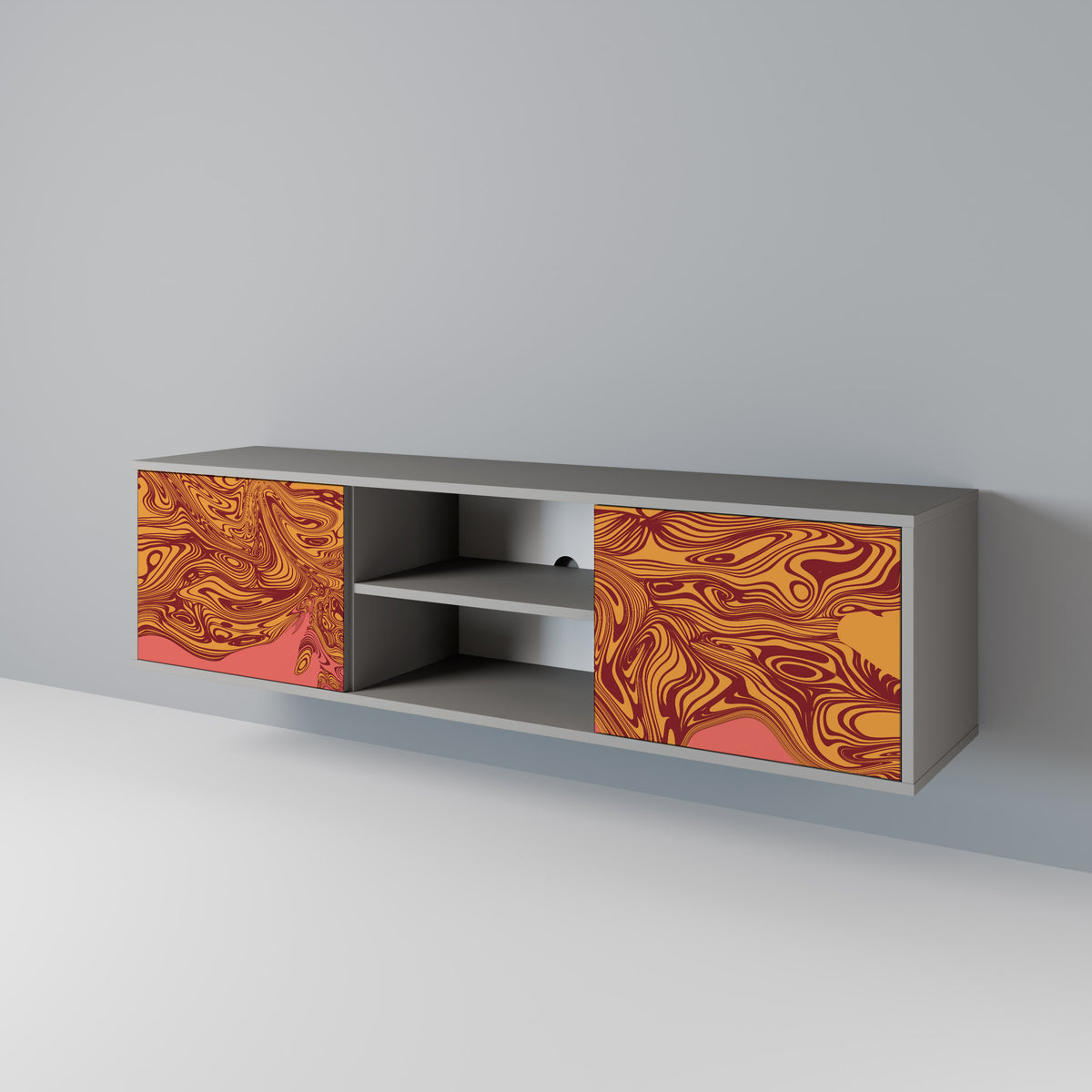 FLOATING THOUGHTS Mueble de TV de 2 Puertas