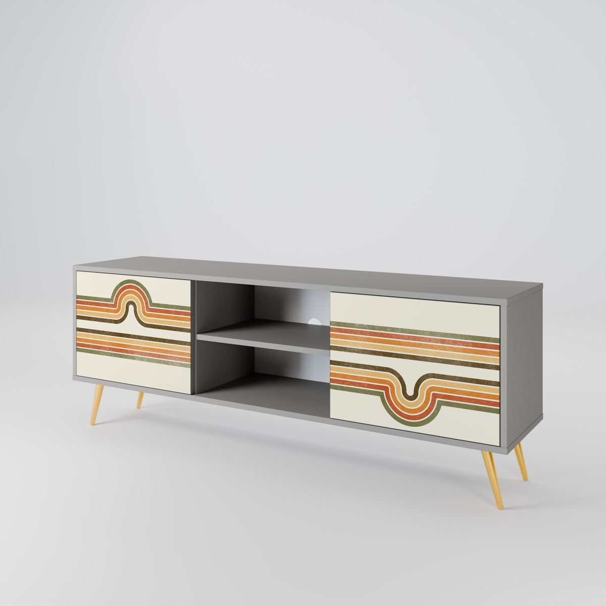 EXCEPTIONAL STREAM Mueble de TV de 2 Puertas