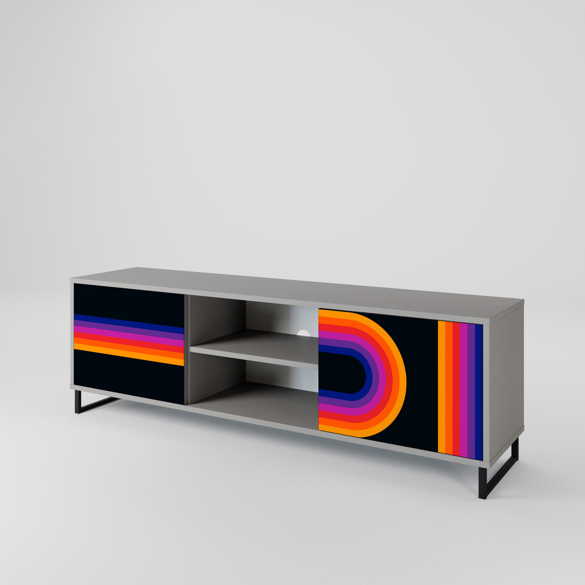 BLINDED BY THE LIGHTS 2-Door TV Cabinet