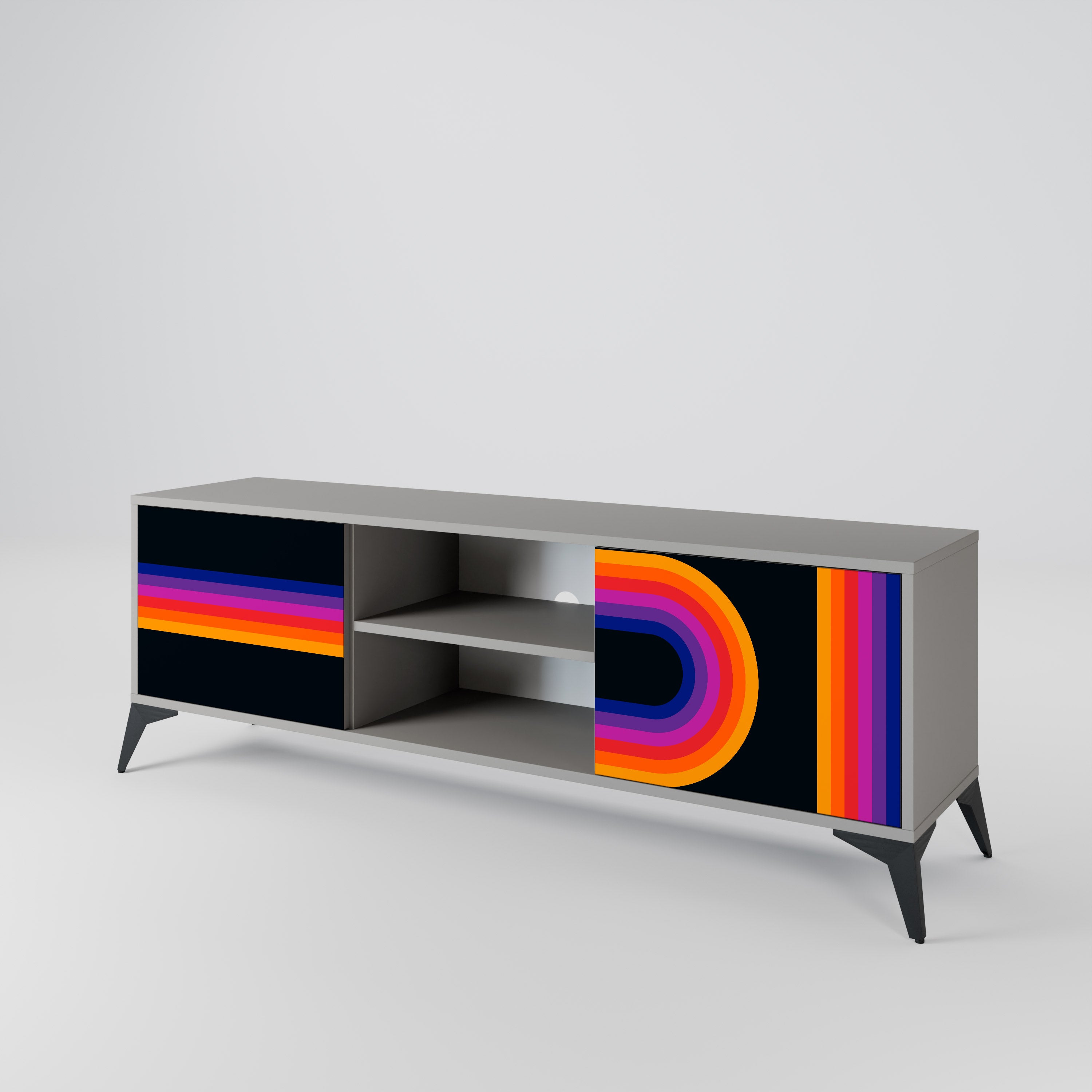 BLINDED BY THE LIGHTS 2-Door TV Cabinet