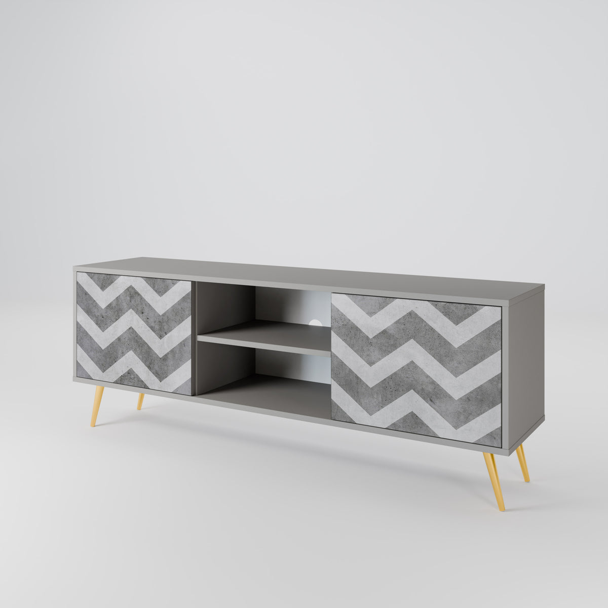 TOUGH ZIG ZAG Mueble de TV de 2 Puertas