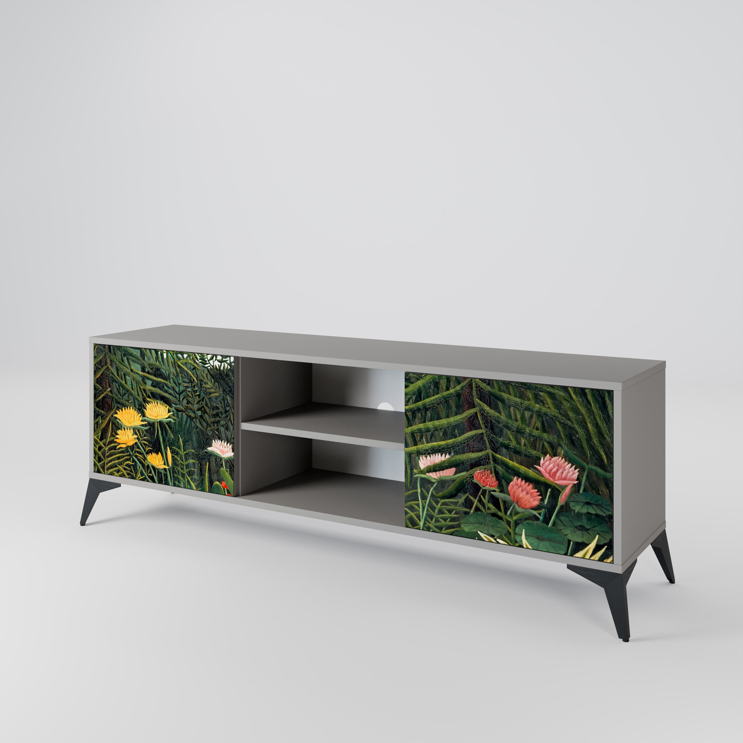 VIRGIN FOREST WITH SUNSET 2-Door TV Cabinet