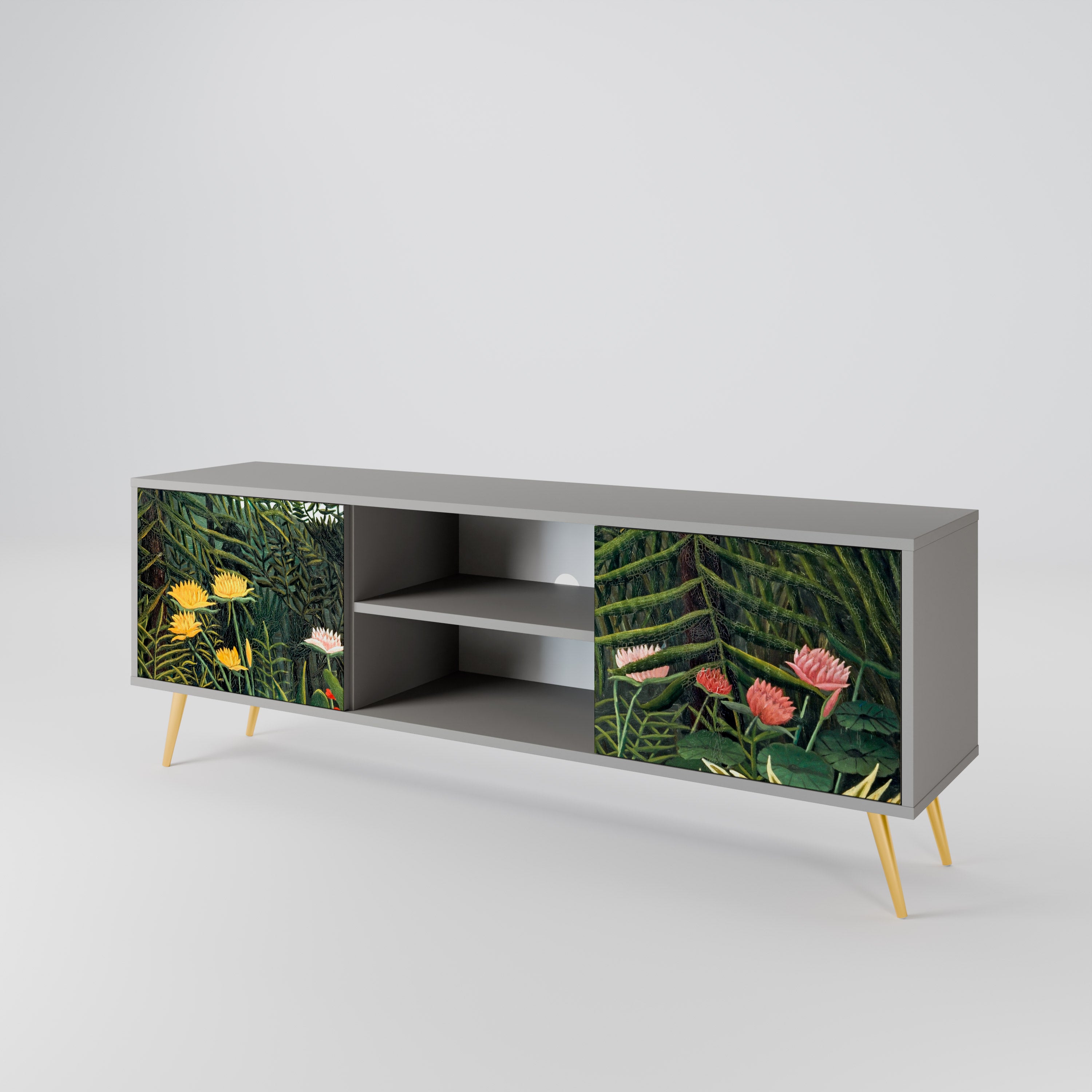 VIRGIN FOREST WITH SUNSET 2-Door TV Cabinet