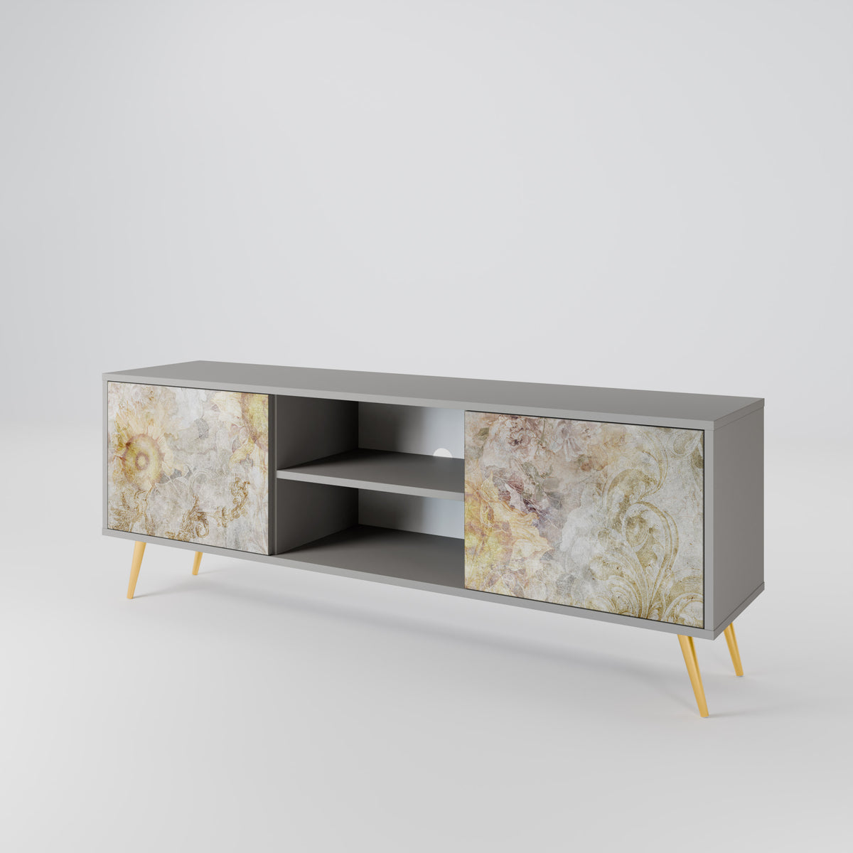 SUNFLOWER BLUR Mueble de TV de 2 Puertas