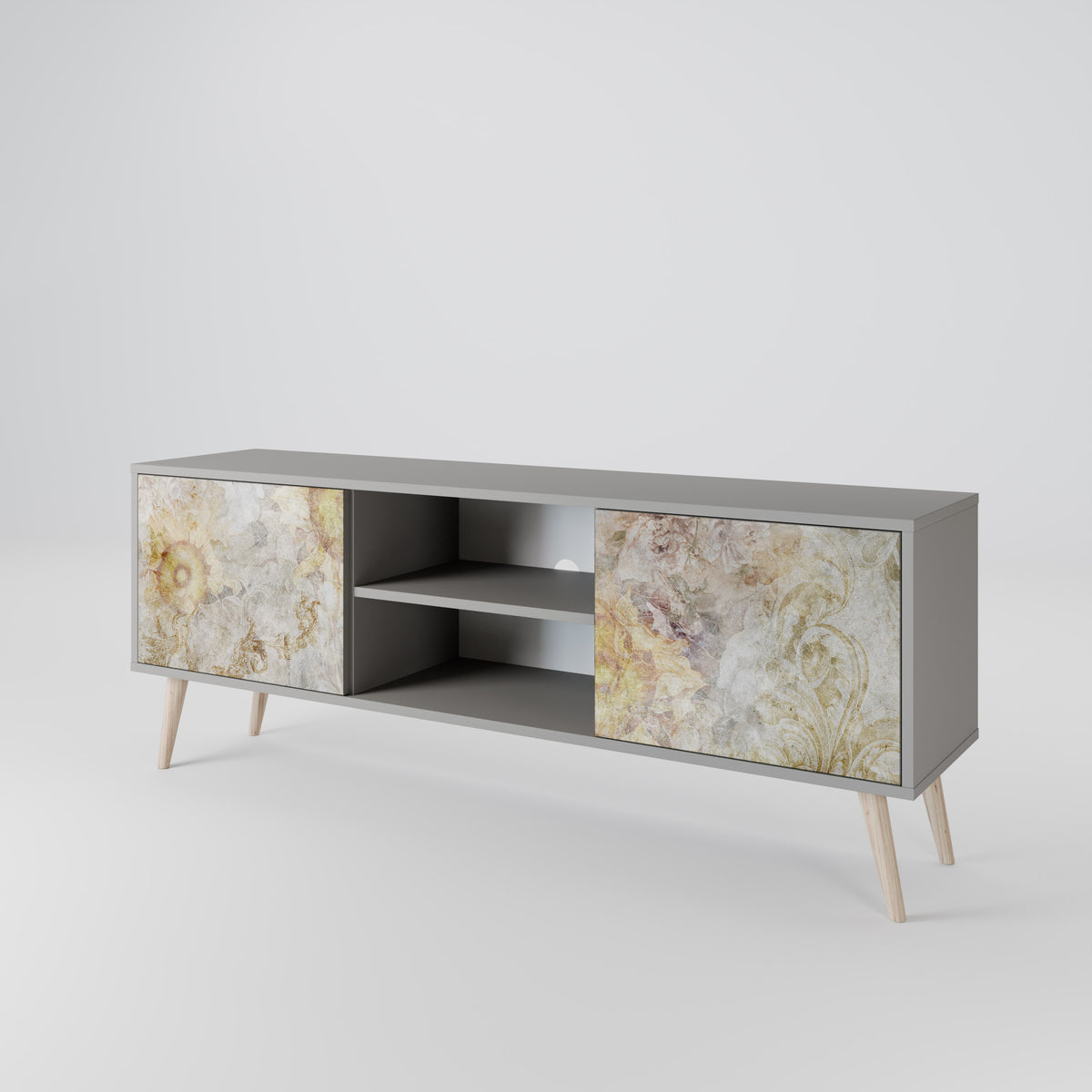 SUNFLOWER BLUR Mueble de TV de 2 Puertas