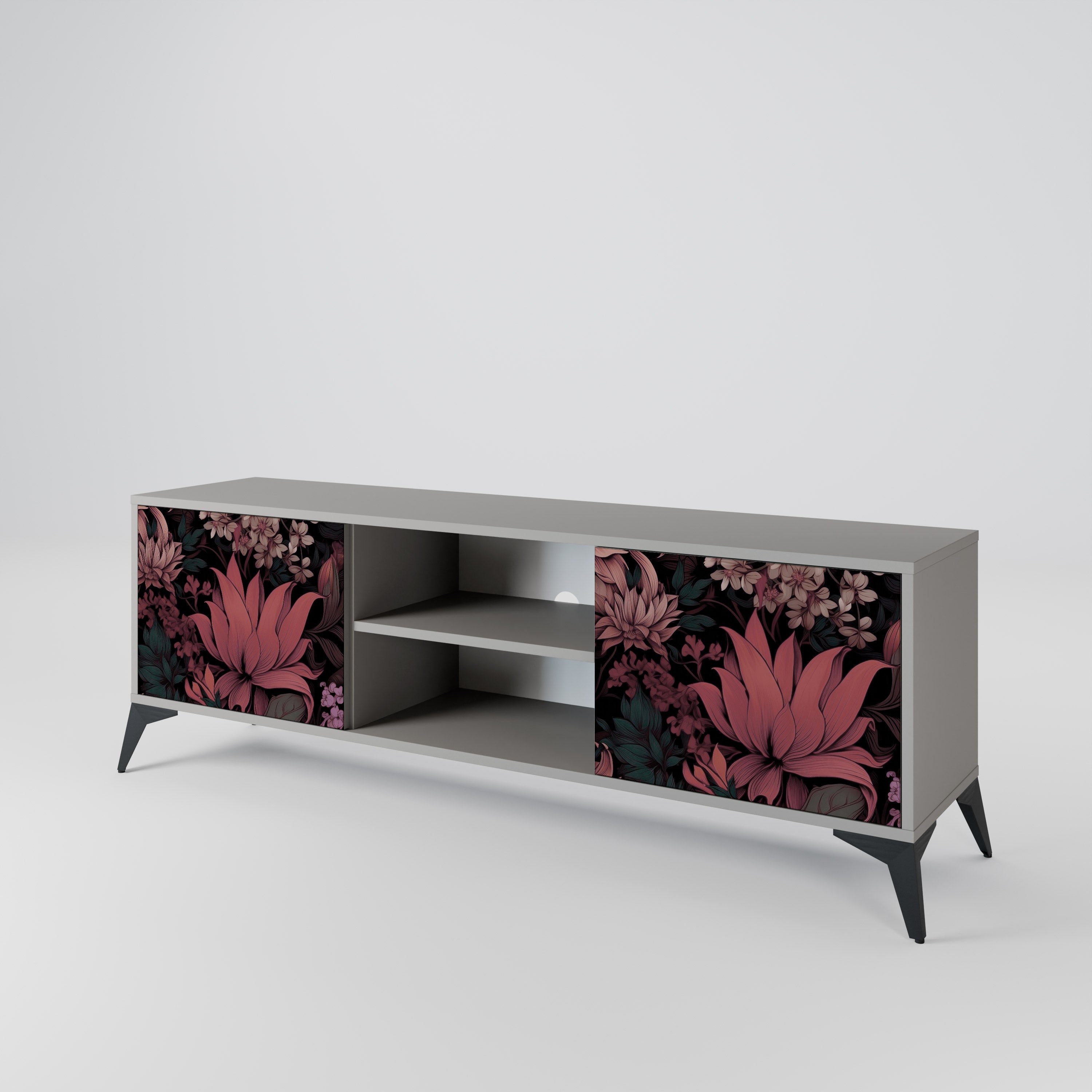 FLORAL WHISPER 2-Door TV Cabinet