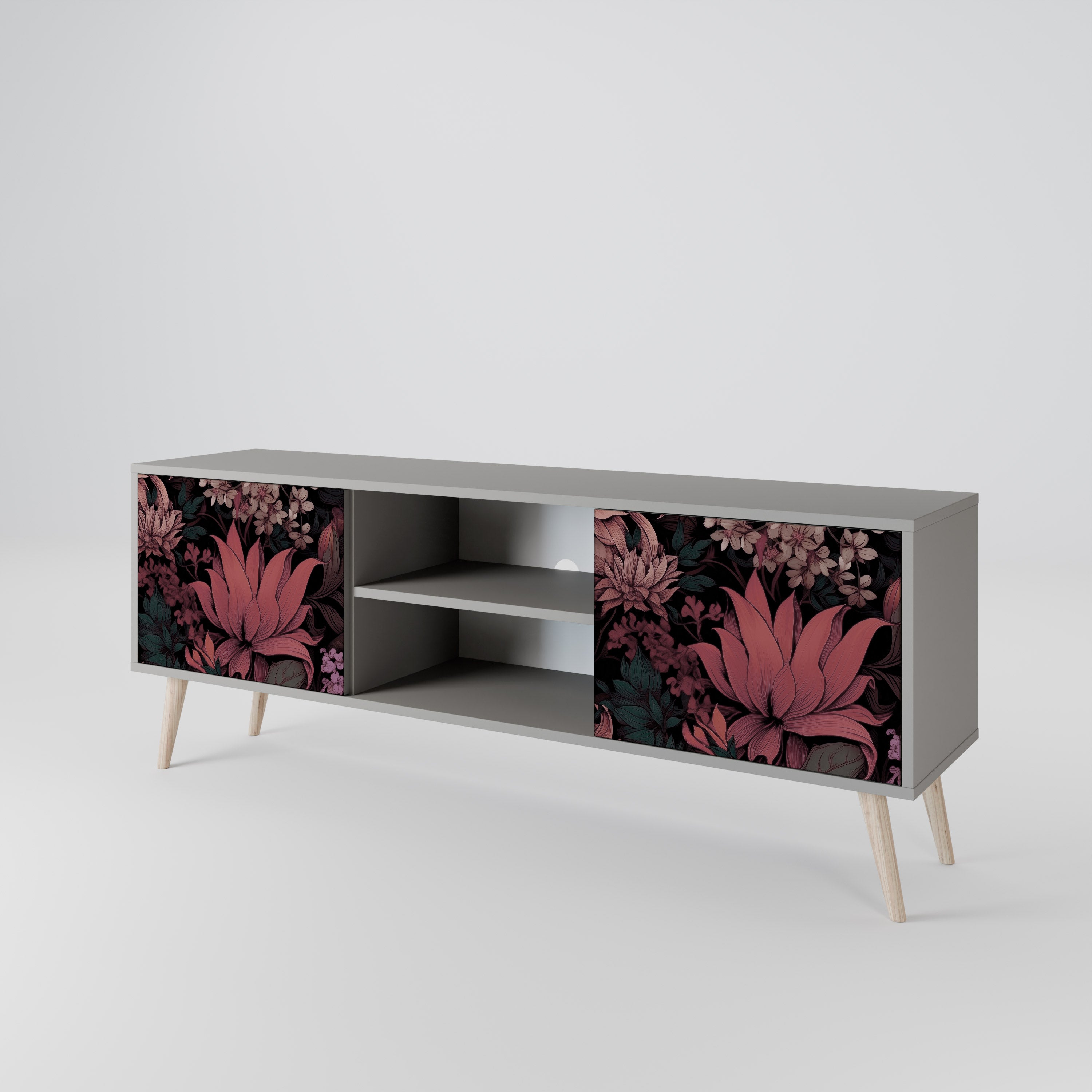 FLORAL WHISPER 2-Door TV Cabinet