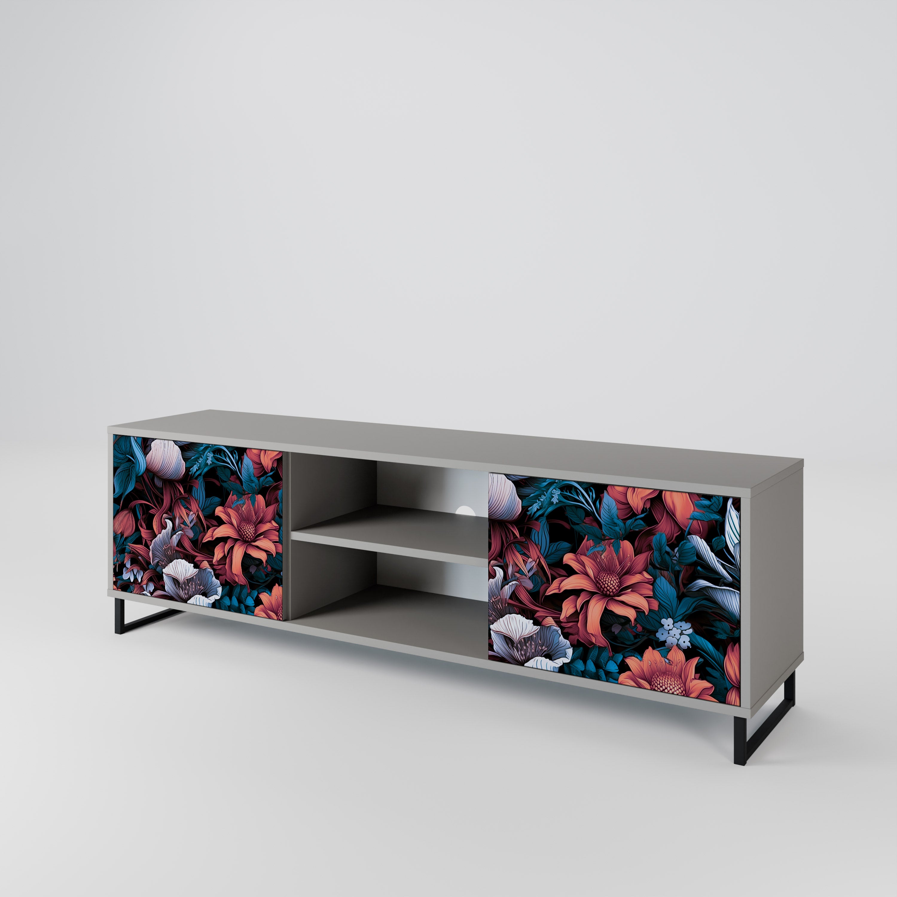 ETHEREAL BLOSSOMS 2-Door TV Cabinet