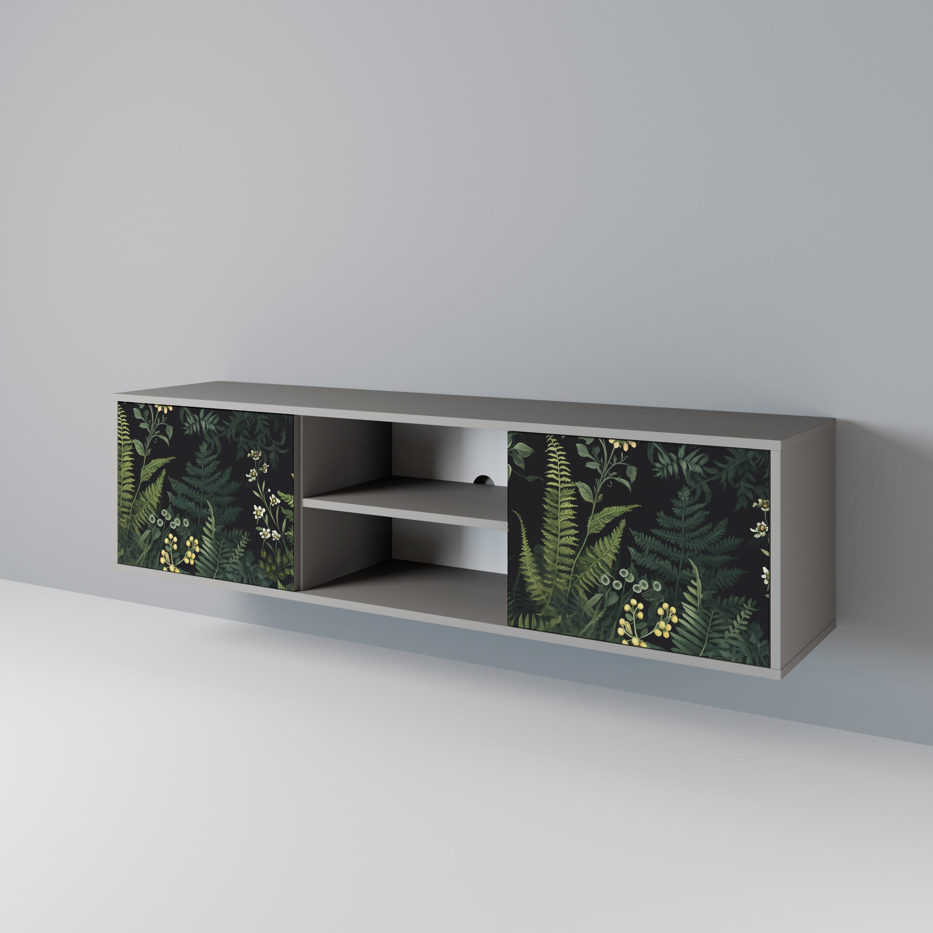 FERN FLOWERS 2-Door TV Cabinet