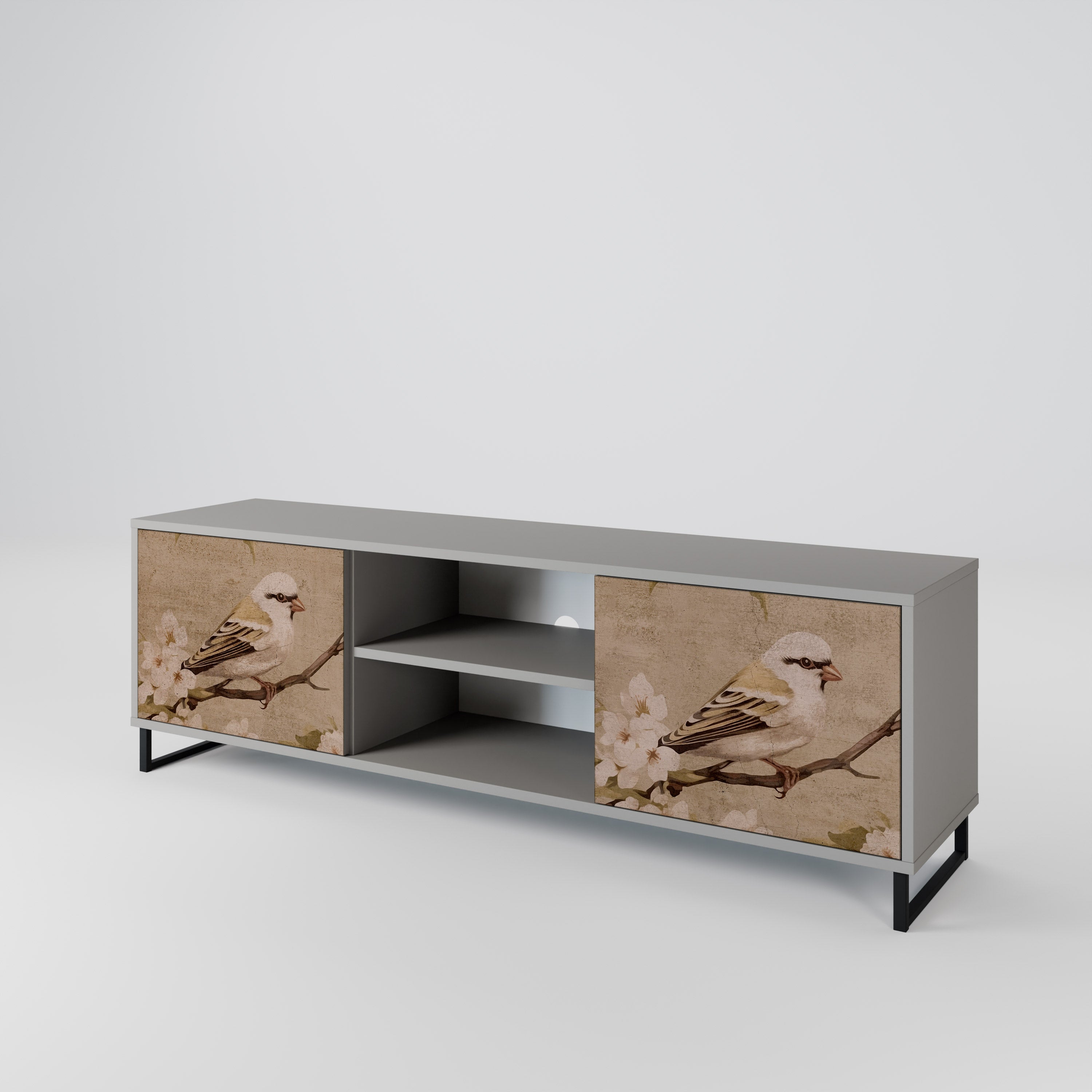 PETAL DISTINGUISH 2-Door TV Cabinet