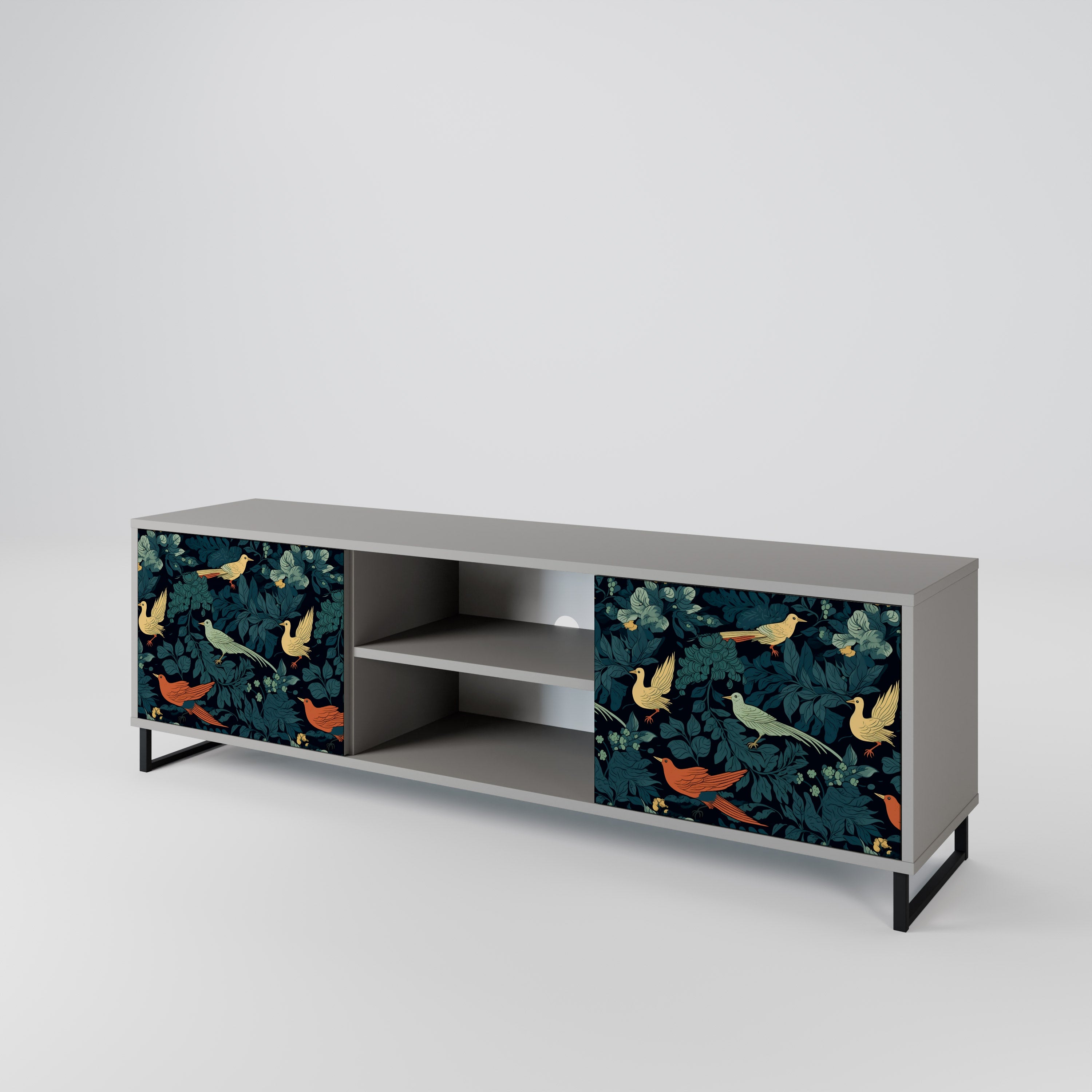 FOWL ORNAMENT 2-Door TV Cabinet