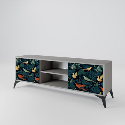 FOWL ORNAMENT 2-Door TV Cabinet