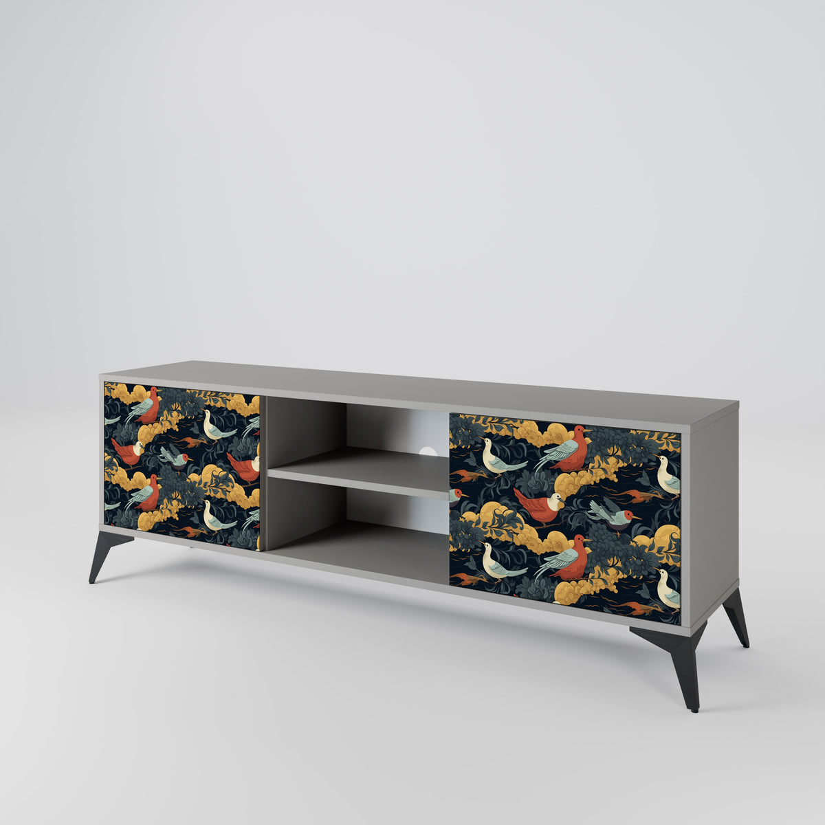 FOWLY DAZE 2-Door TV Cabinet