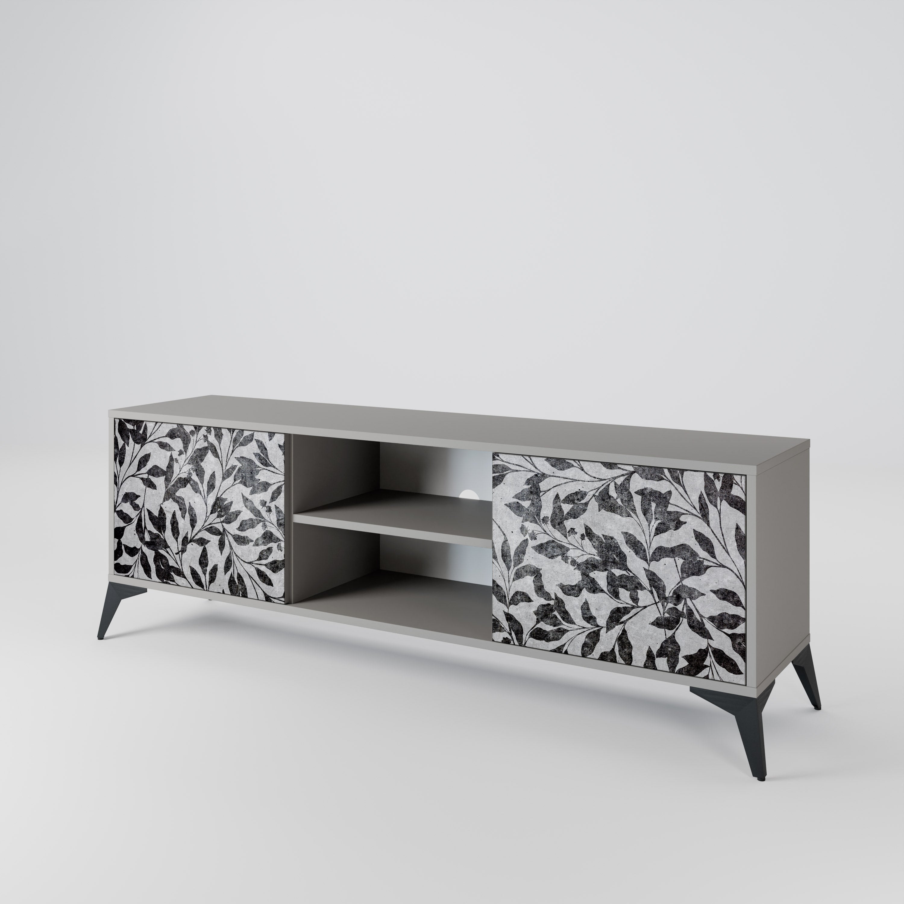 CHARCOAL SPROUT 2-Door TV Cabinet
