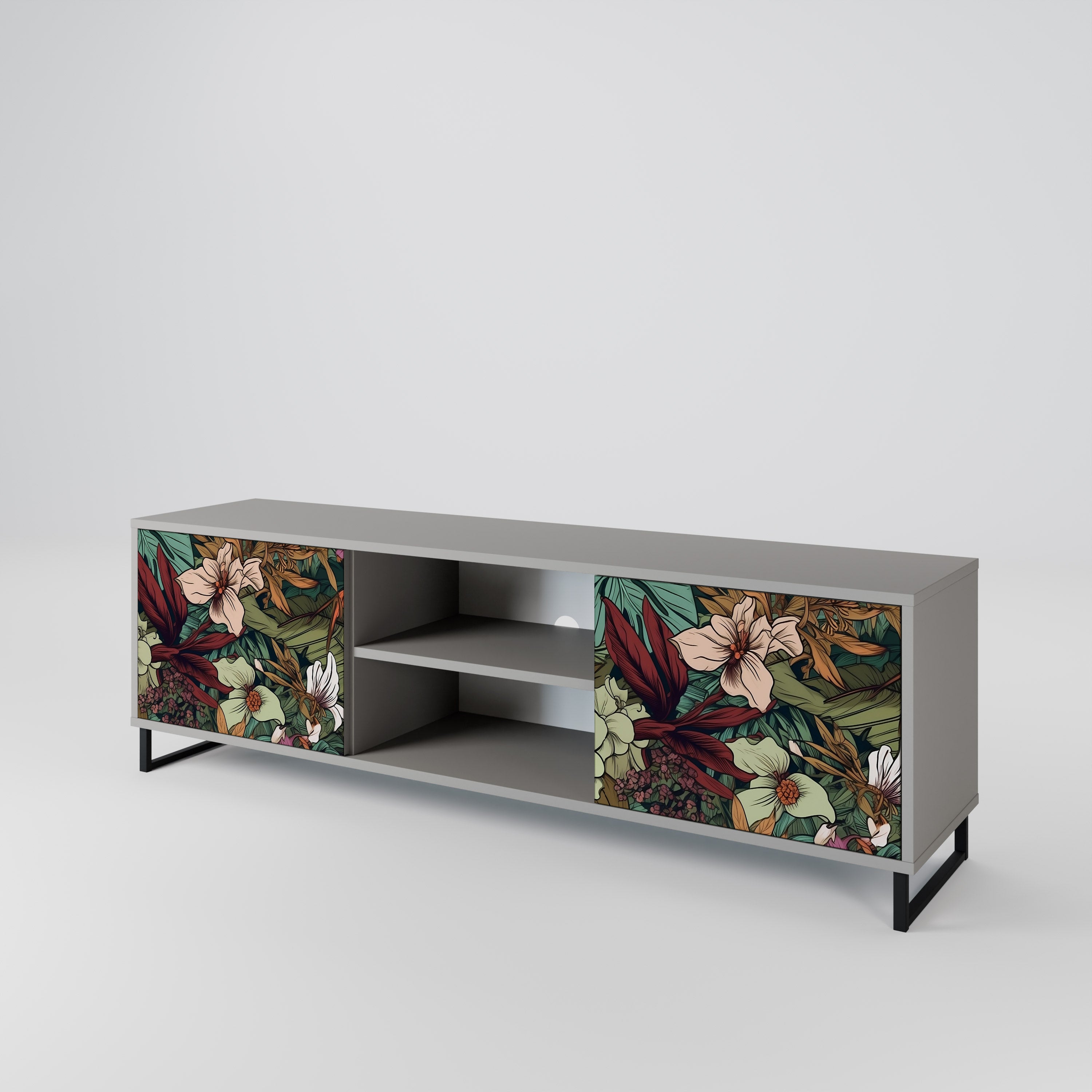 BOTANICAL EMERGENCE 2-Door TV Cabinet
