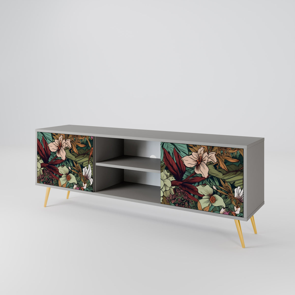BOTANICAL EMERGENCE 2-Door TV Cabinet