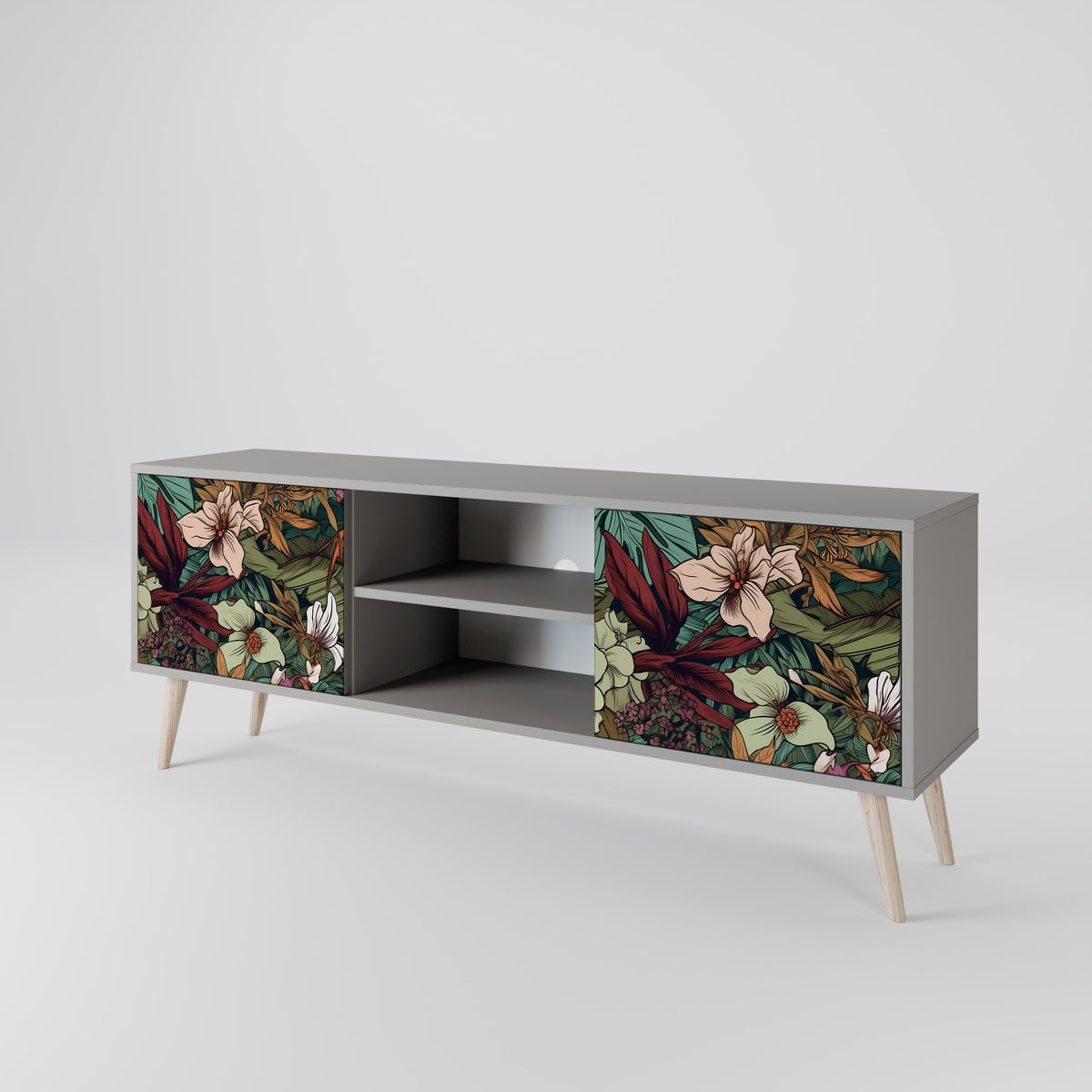 BOTANICAL EMERGENCE 2-Door TV Cabinet