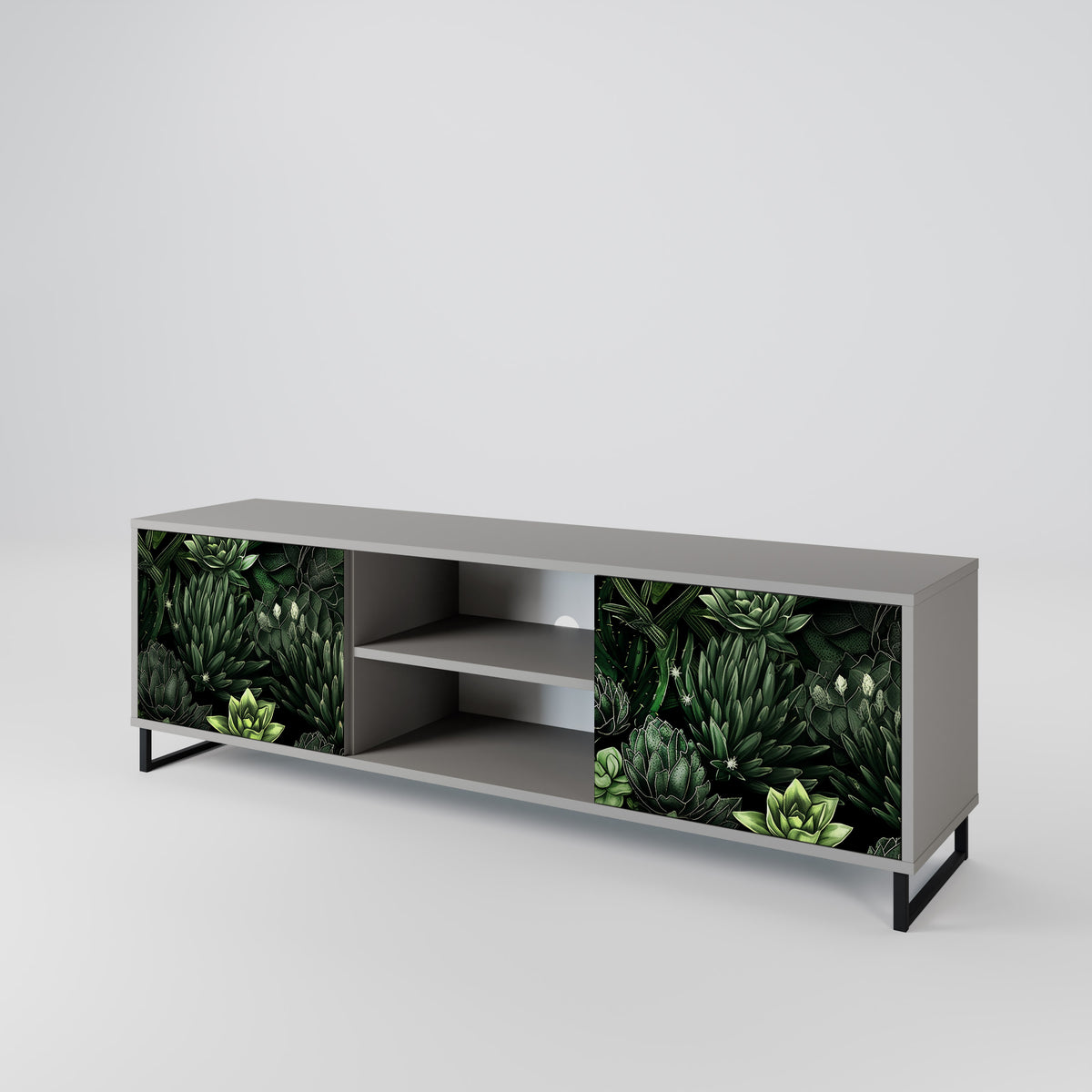SUCCULENT JUNGLE 2-türiges TV-Lowboard