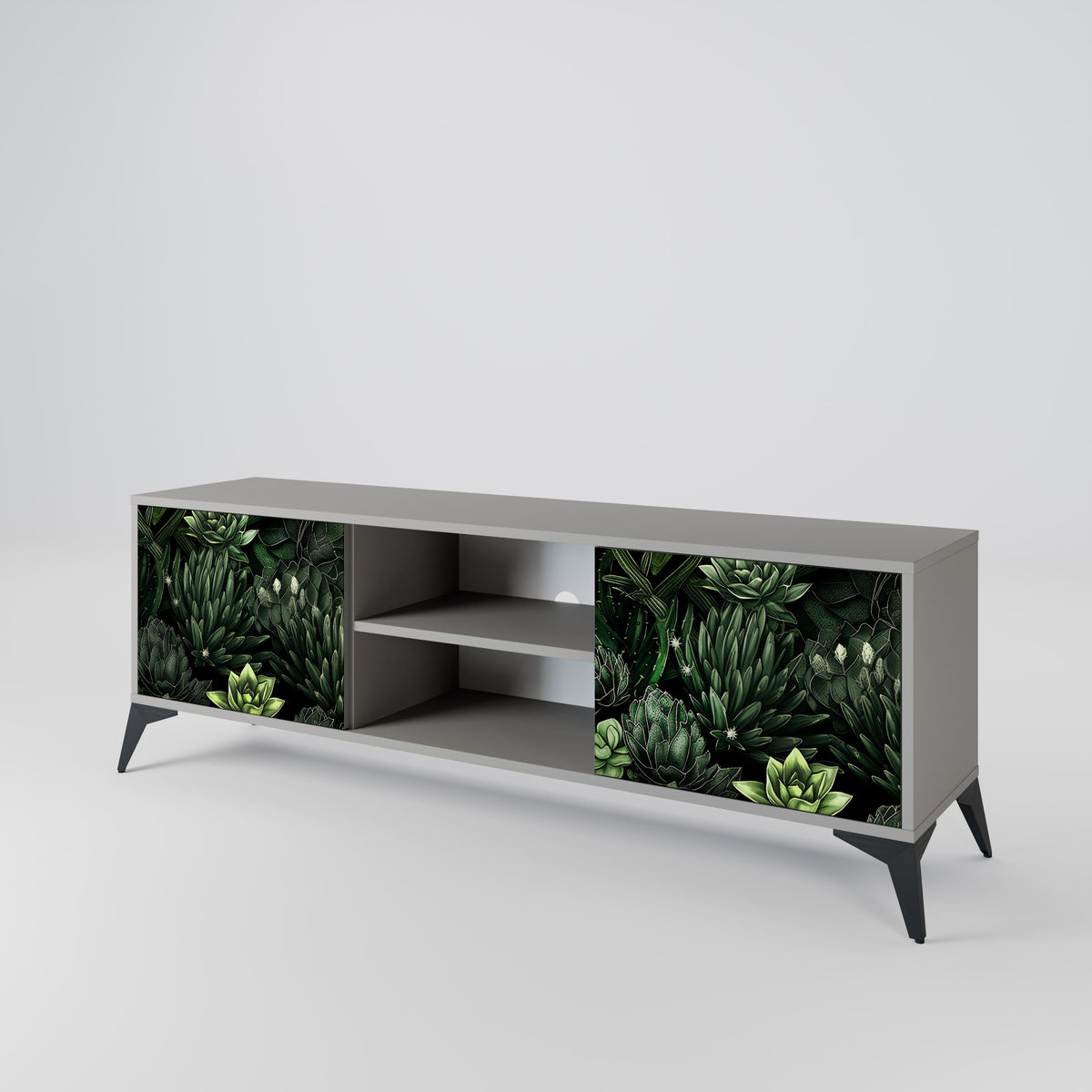 SUCCULENT JUNGLE 2-türiges TV-Lowboard