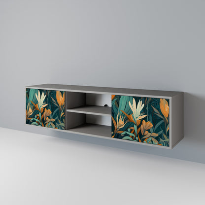 FLORAL SERENITY Mueble de TV de 2 Puertas
