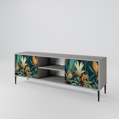 FLORAL SERENITY Mueble de TV de 2 Puertas