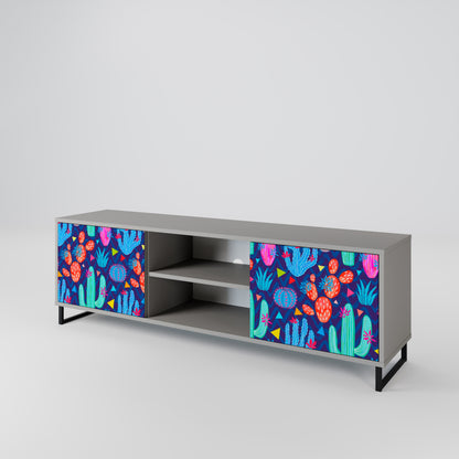 CACTUS VIBES Mueble de TV de 2 Puertas