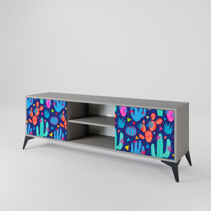 CACTUS VIBES Mueble de TV de 2 Puertas