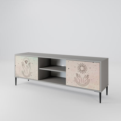 DELICATE BEAUTY Mueble de TV de 2 Puertas