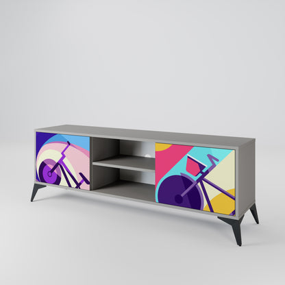 BIKE DREAMS Mueble de TV de 2 Puertas