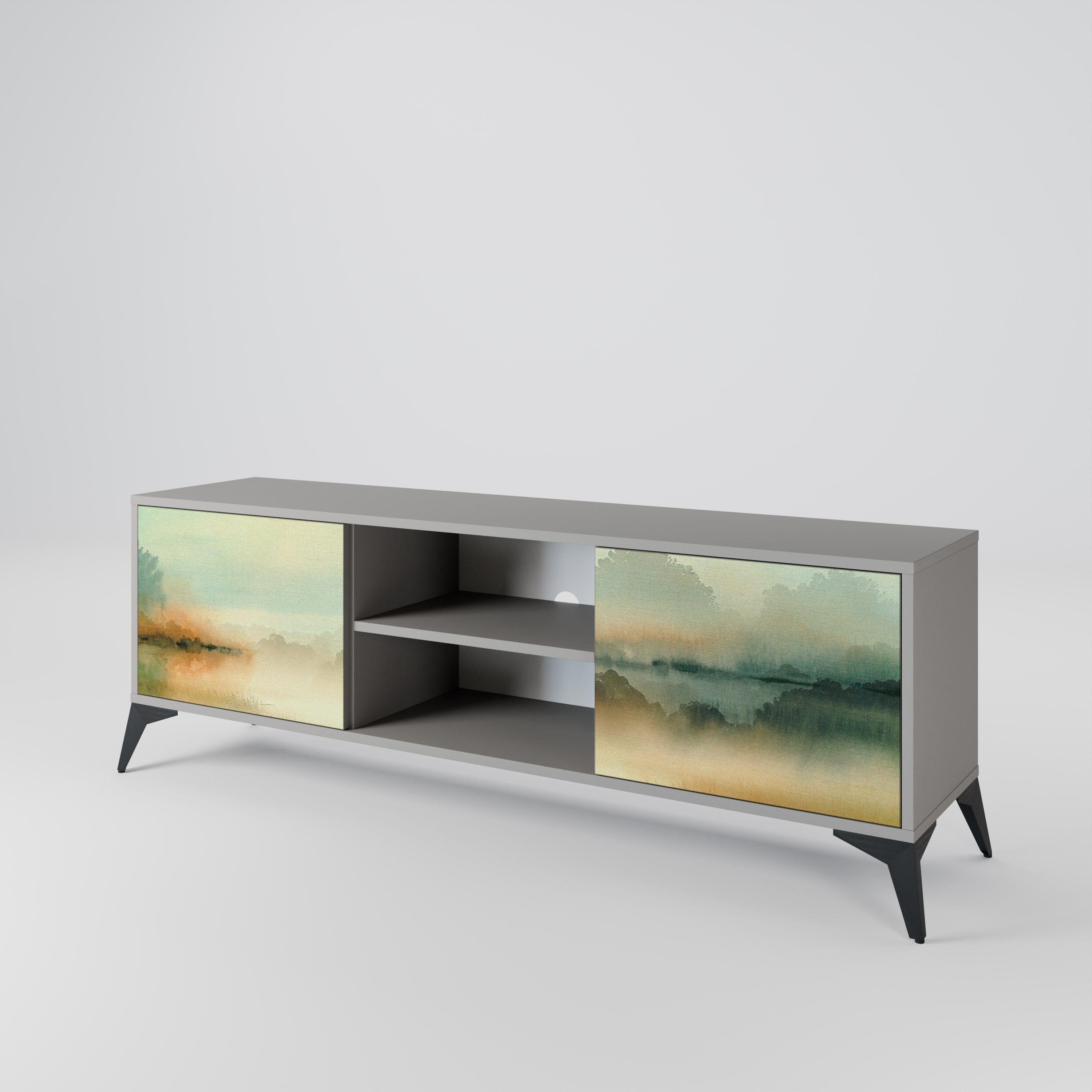 MORNING BY THE LAKE 2-Door TV Cabinet
