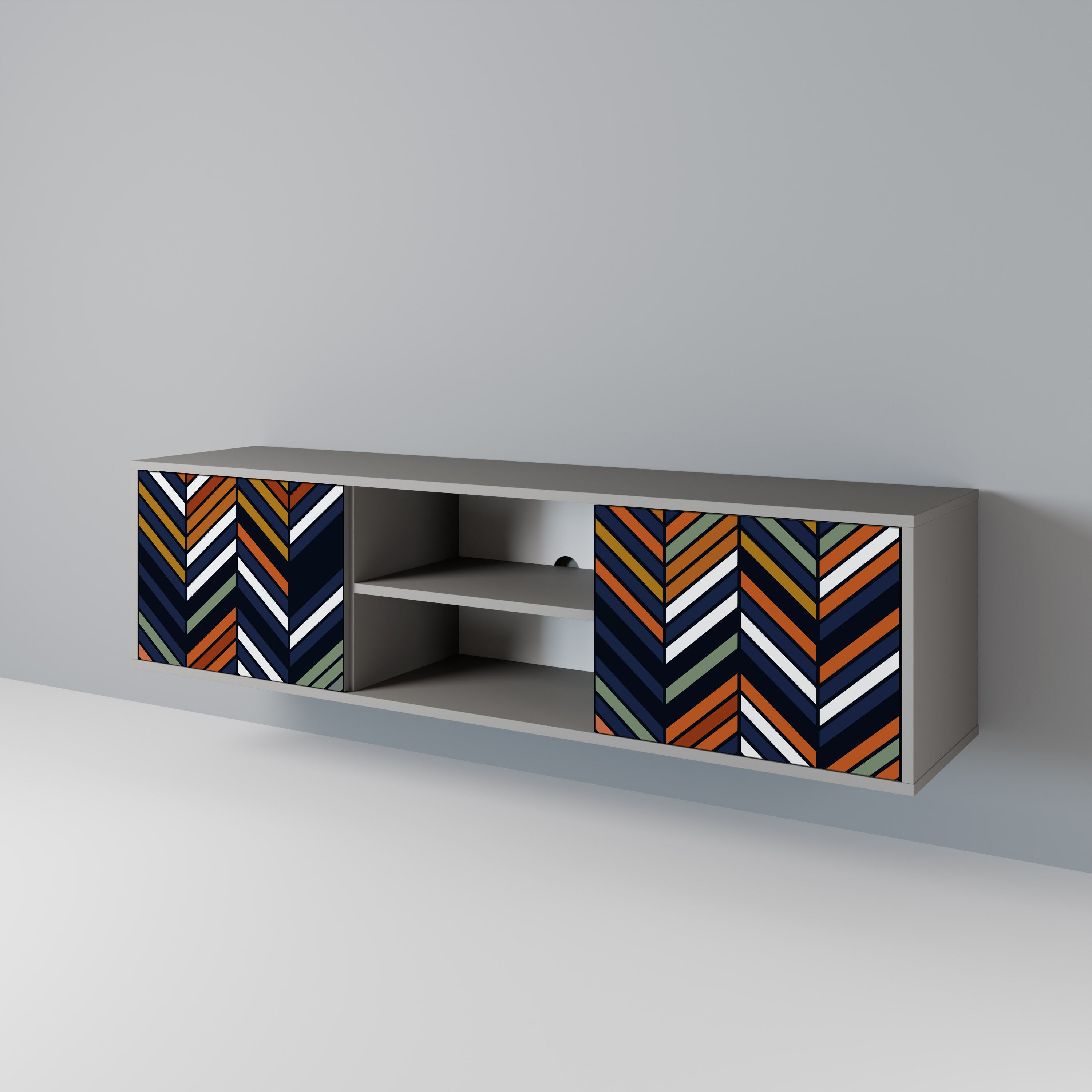 VIBRANT PATCHWORK 2-Door TV Cabinet