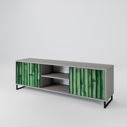 NATURAL GREEN Mueble de TV de 2 Puertas