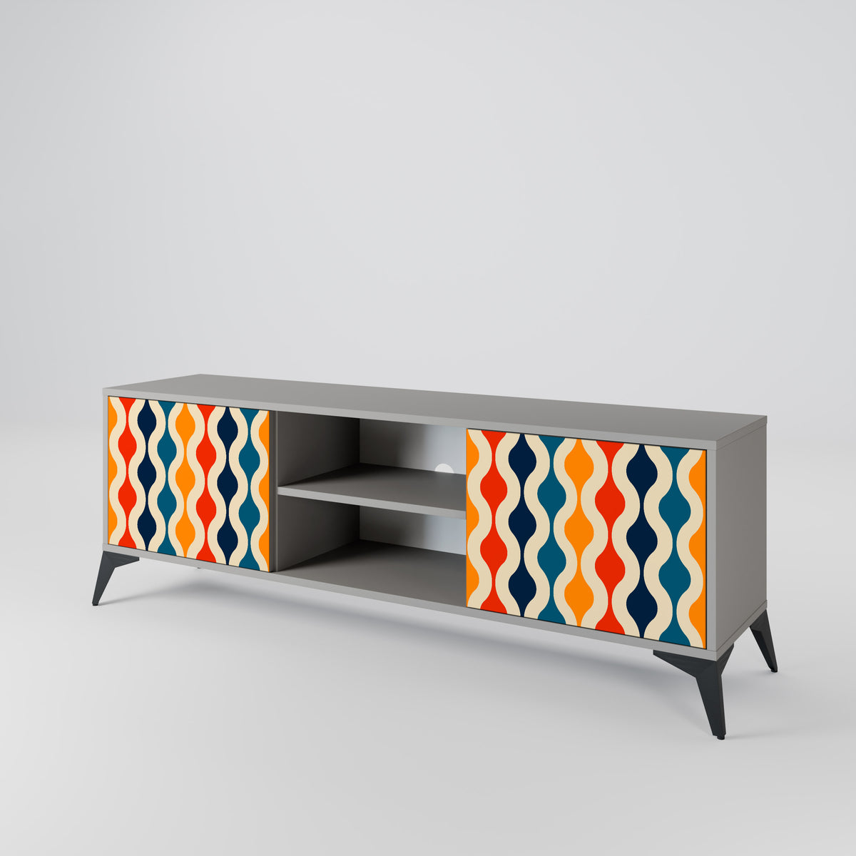 COLORFUL NOSTALGIA 2-Door TV Cabinet