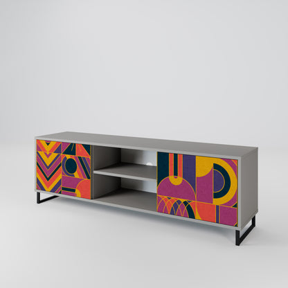 ELECTRIC PATTERNS Mueble de TV de 2 Puertas