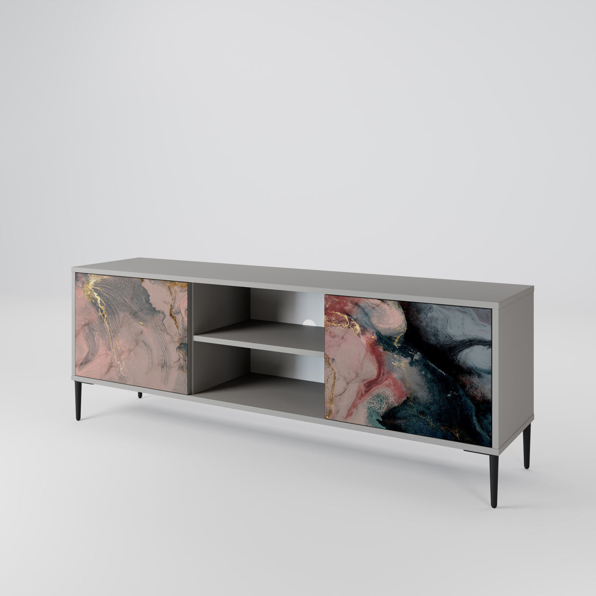 GILDED SWIRLS 2-Door TV Cabinet